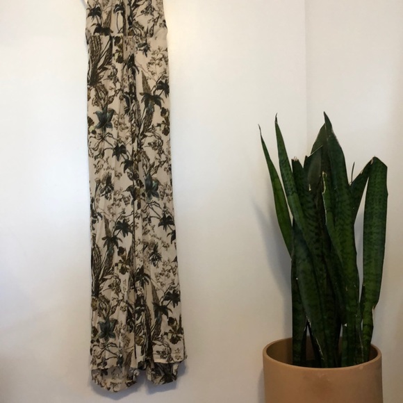 Free People floral halter jumpsuit - Picture 2 of 7